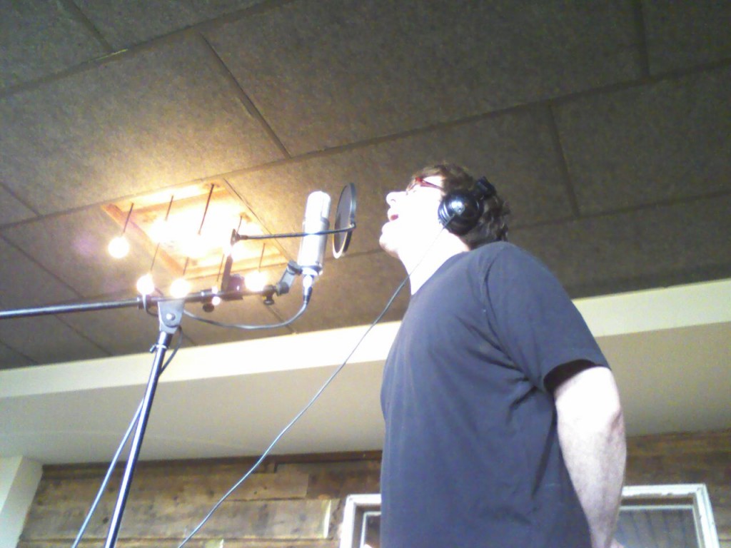 Chris sings to the light