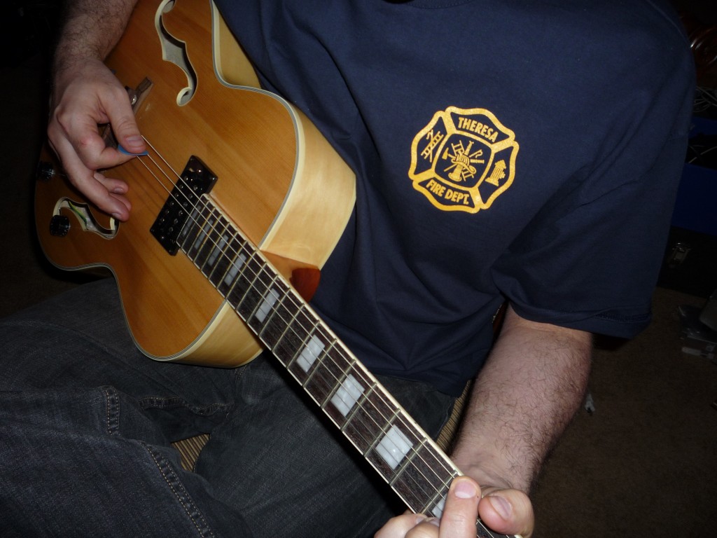Chris in Firefighting Tee