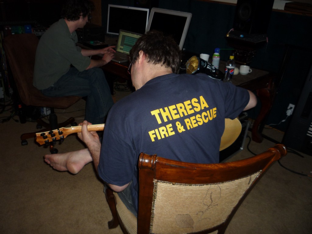 Chris in Firefighting Tee from back