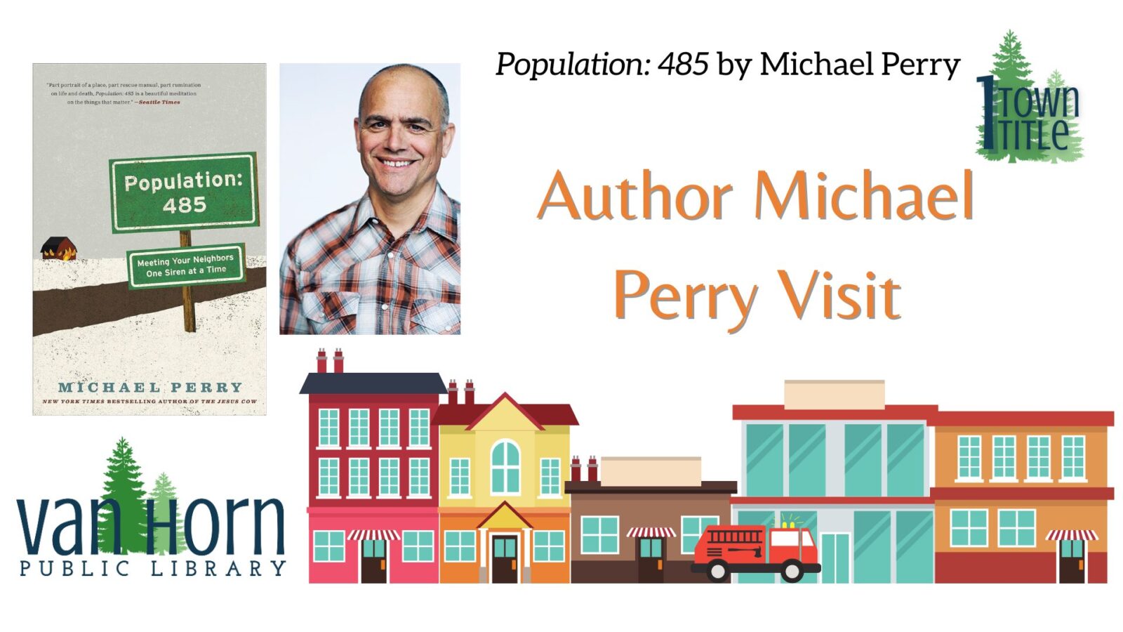 One Town One Title 2024 Author Michael Perry Visit
